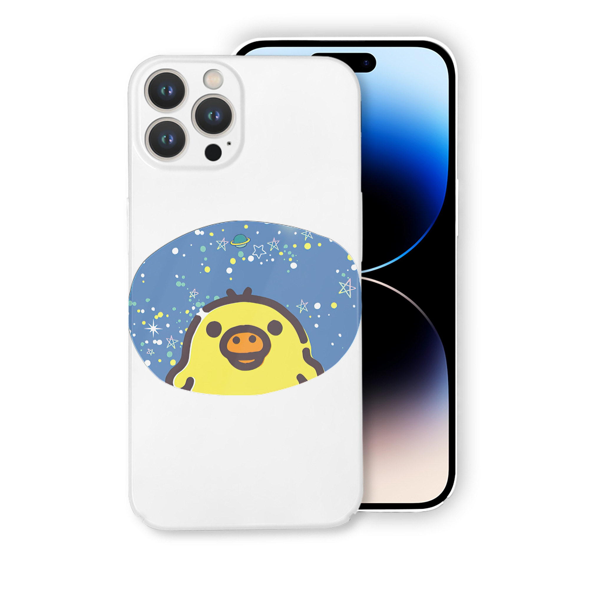 （画像用） リラックマ リラックマ キイロイトリ Rilakkuma Korilakkuma Kiiroitori 【iPhone 14シリーズ対応】ハードケース